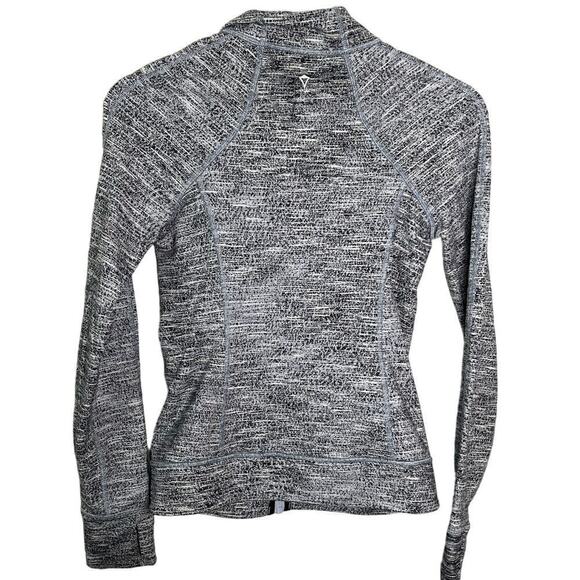 Ivivva Logo Long Sleeve Full Zip Track Jacket Heather Gray Girls 12 - Picture 2 of 7